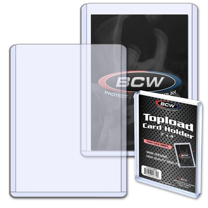 3" x 4" Thick Card Topload Holder - 360pt. (1-Count)