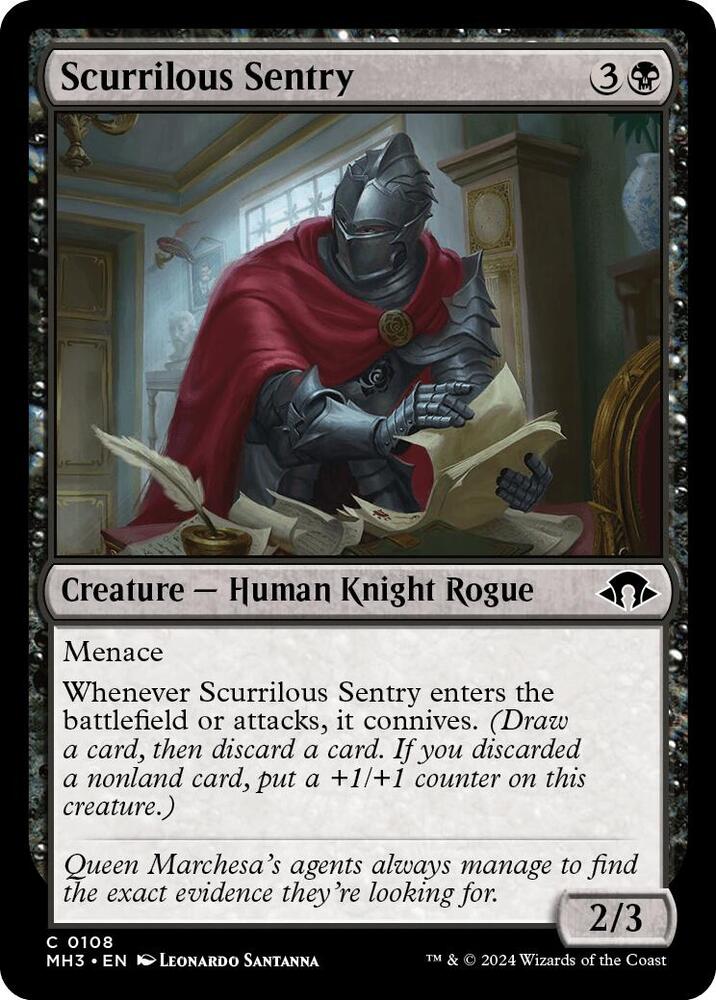 Image for Scurrilous Sentry (108) - Magic: The Gathering