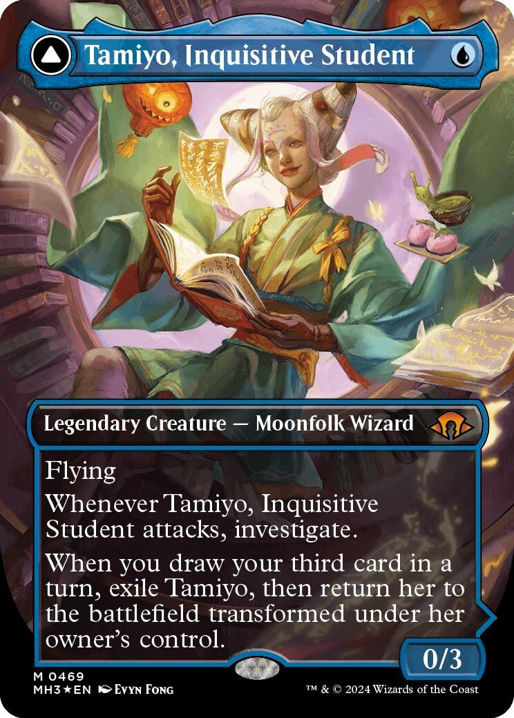 Image for Tamiyo, Inquisitive Student (Borderless) (Textured Foil) (469) - Magic: The Gathering