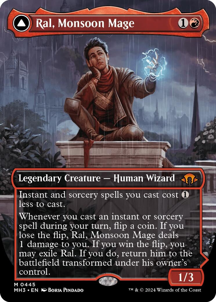 Image for Ral, Monsoon Mage (Borderless) (445) - Magic: The Gathering