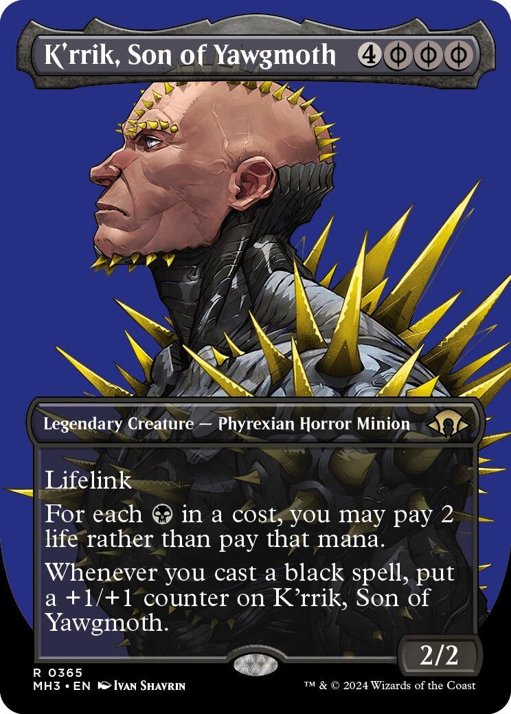 Image for K'rrik, Son of Yawgmoth (Borderless) (365) - Magic: The Gathering