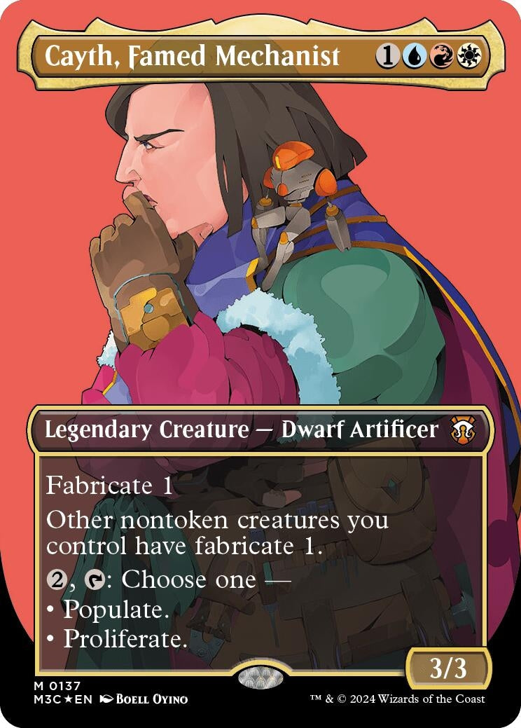 Image for Cayth, Famed Mechanist (Borderless) (Ripple Foil) (137) - Magic: The Gathering