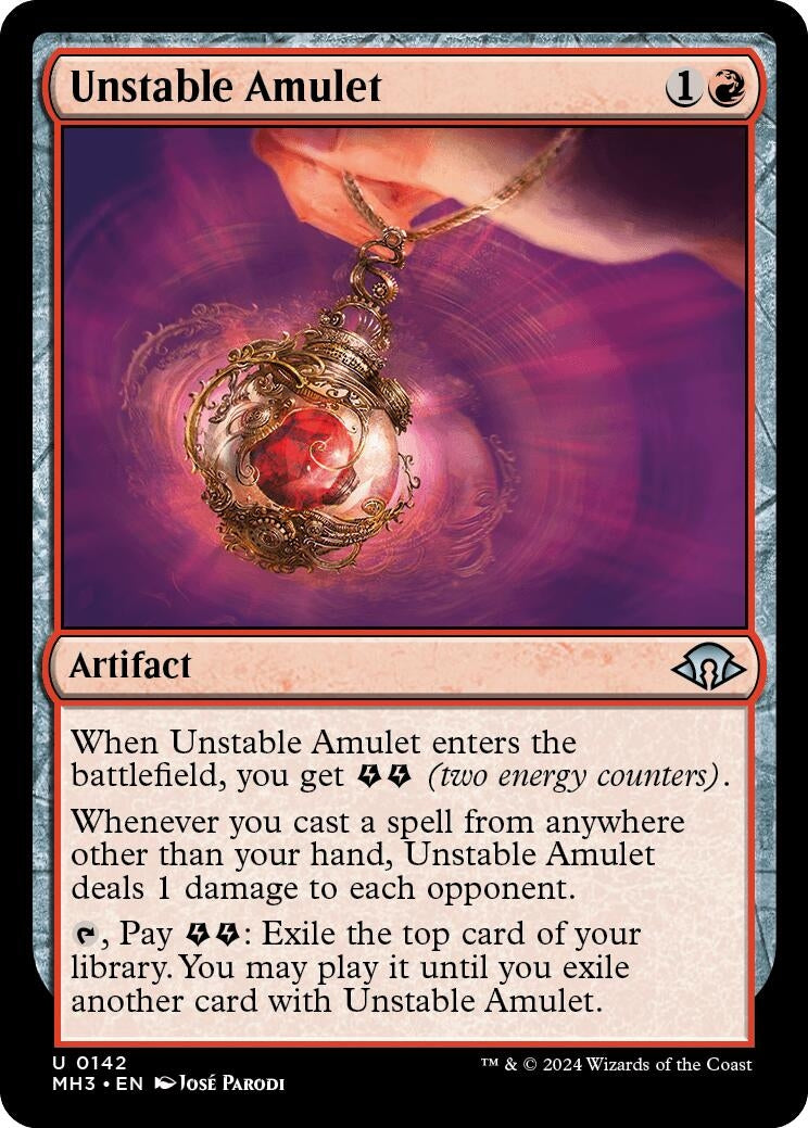 Image for Unstable Amulet (142) - Magic: The Gathering