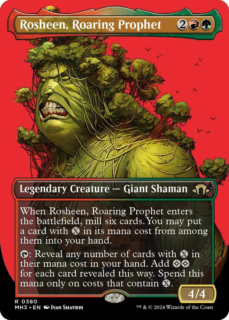 Image for Rosheen, Roaring Prophet (Borderless) (380) - Magic: The Gathering
