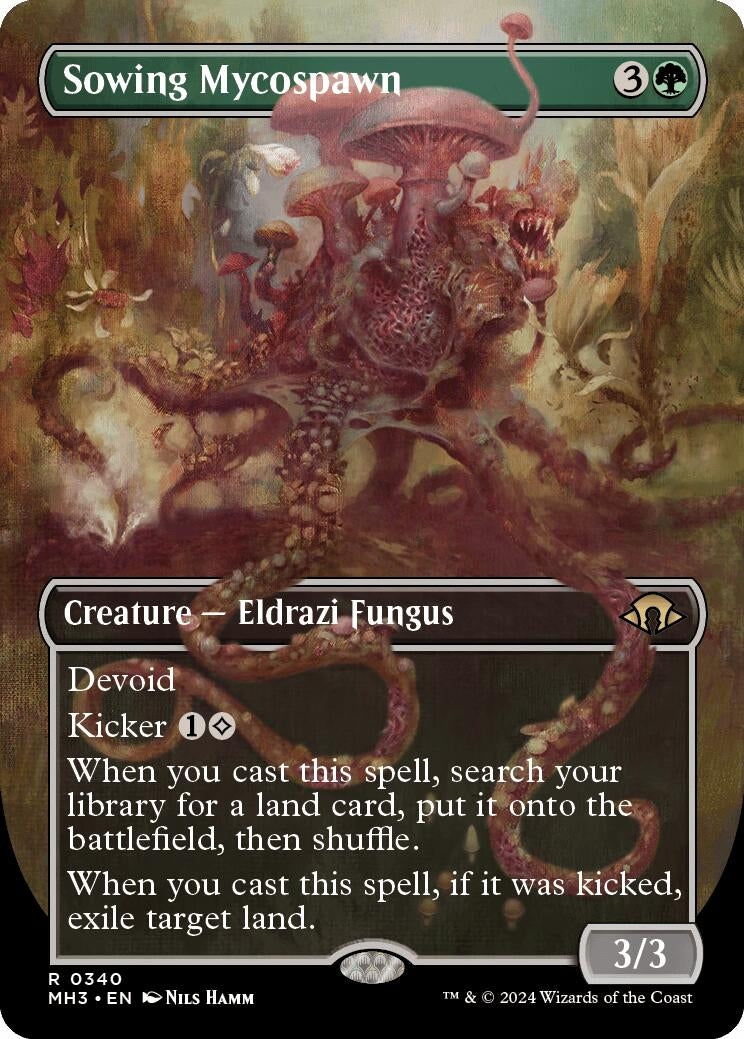 Image for Sowing Mycospawn (Borderless) (340) - Magic: The Gathering