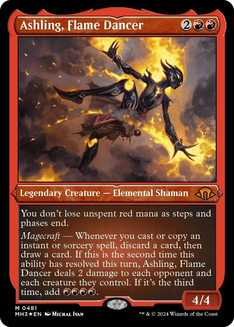 Image for Ashling, Flame Dancer (Foil Etched) (481) - Magic: The Gathering