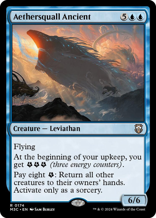Image for Aethersquall Ancient (Ripple Foil) (174) (M3C) - Magic: The Gathering