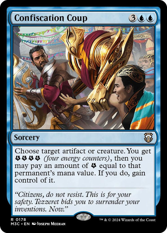 Image for Confiscation Coup (Ripple Foil) (178) (M3C) - Magic: The Gathering