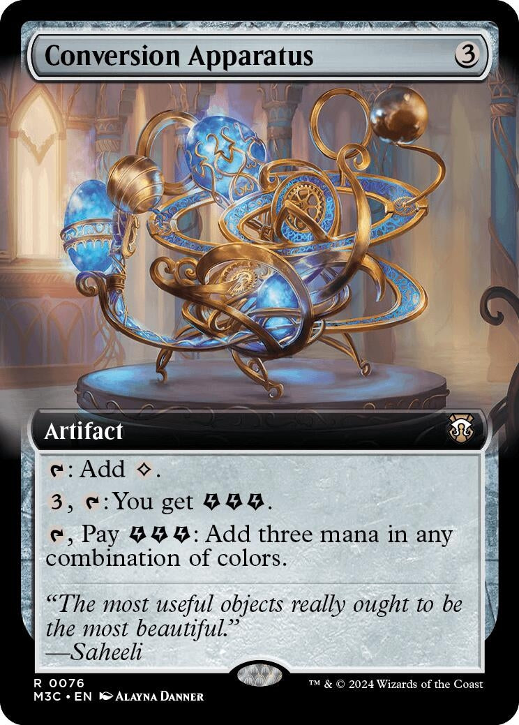 Image for Conversion Apparatus (Extended Art) (Ripple Foil) (76) (M3C) - Magic: The Gathering