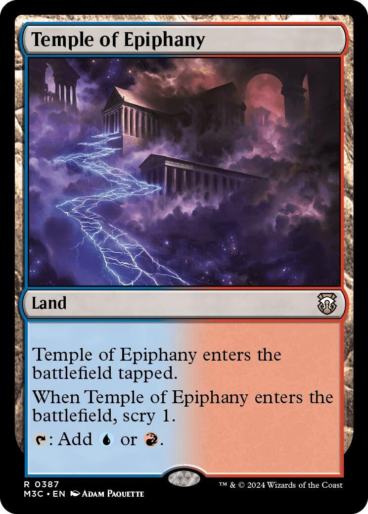 Image for Temple of Epiphany (Ripple Foil) (387) (M3C) - Magic: The Gathering