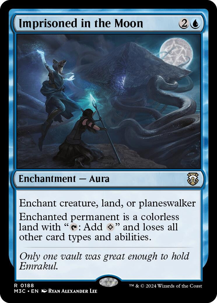 Image for Imprisoned in the Moon (Ripple Foil) (188) - Magic: The Gathering
