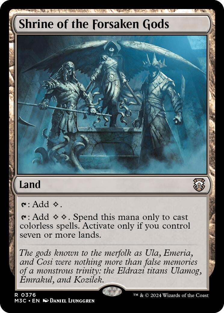 Image for Shrine of the Forsaken Gods (Ripple Foil) (376) (M3C) - Magic: The Gathering