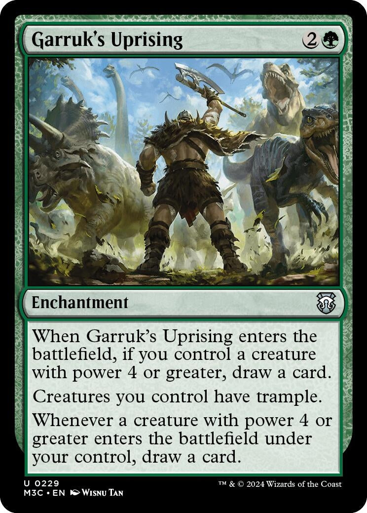 Image for Garruk's Uprising (Ripple Foil) (229) - Magic: The Gathering