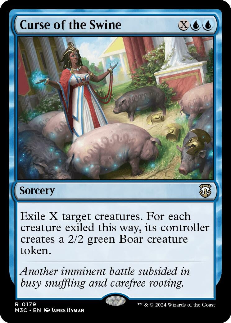 Image for Curse of the Swine (Ripple Foil) (179) - Magic: The Gathering