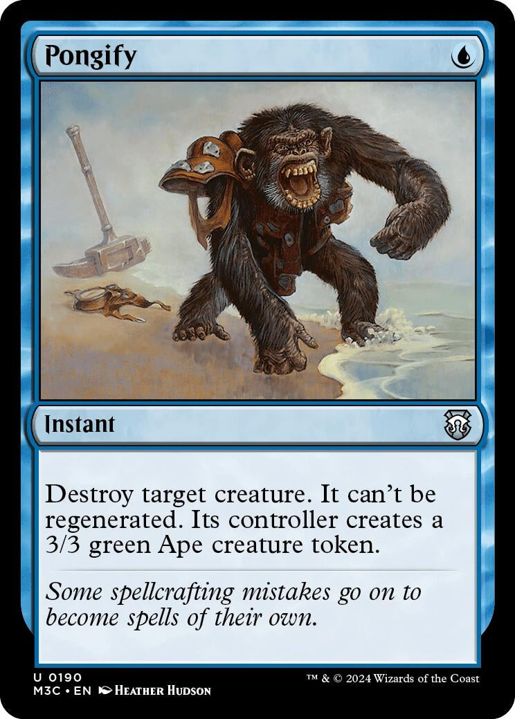 Image for Pongify (Ripple Foil) (190) (M3C) - Magic: The Gathering