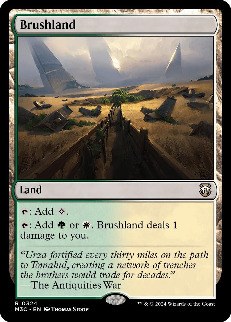Image for Brushland (Ripple Foil) (324) - Magic: The Gathering