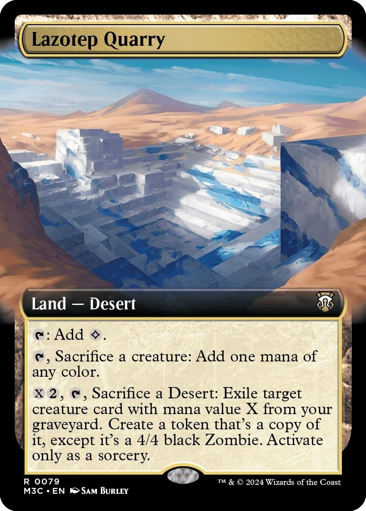 Image for Lazotep Quarry (Extended Art) (Ripple Foil) (79) (M3C) - Magic: The Gathering