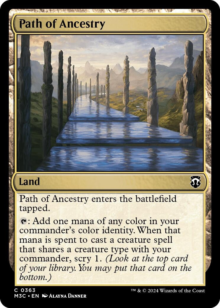 Image for Path of Ancestry (Ripple Foil) (363) - Magic: The Gathering
