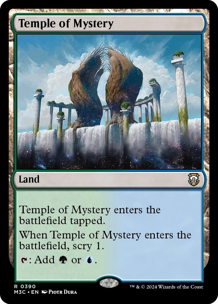 Image for Temple of Mystery (Ripple Foil) (390) (M3C) - Magic: The Gathering