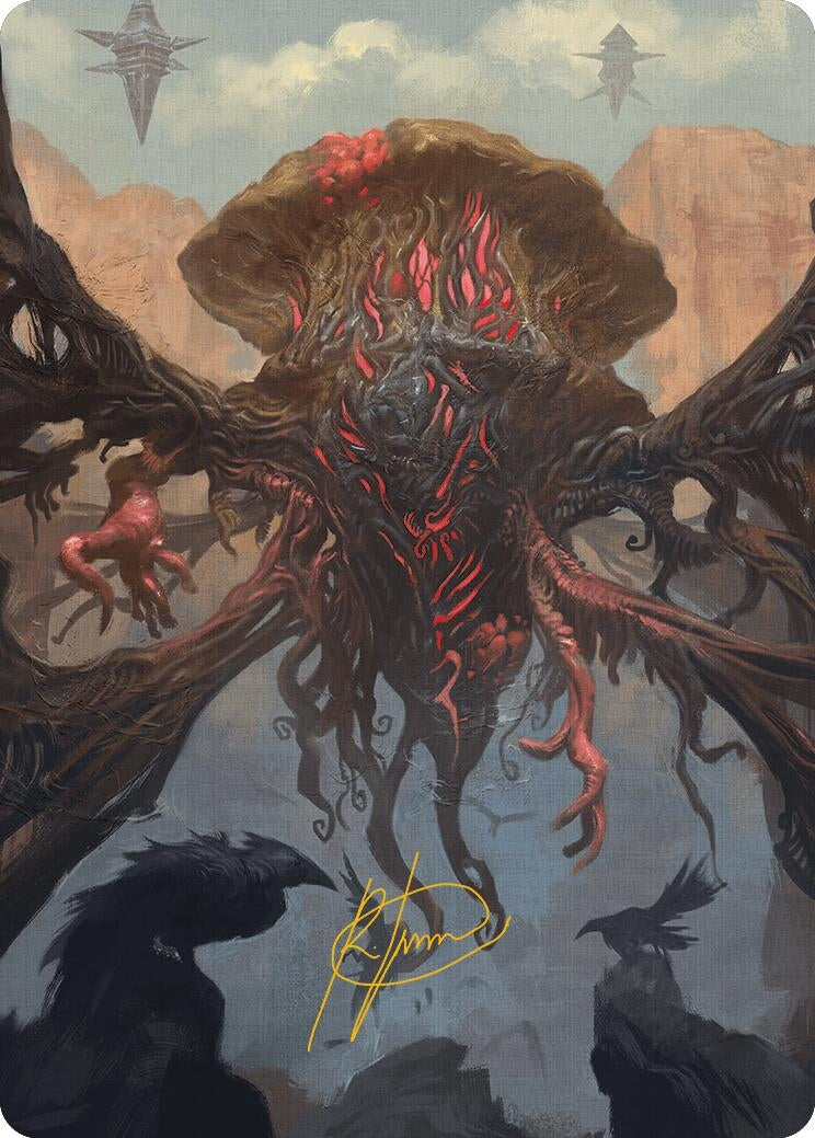 Image for Inversion Behemoth Art Card (Gold-Stamped Signature) (27) (ASMH3) - Magic: The Gathering