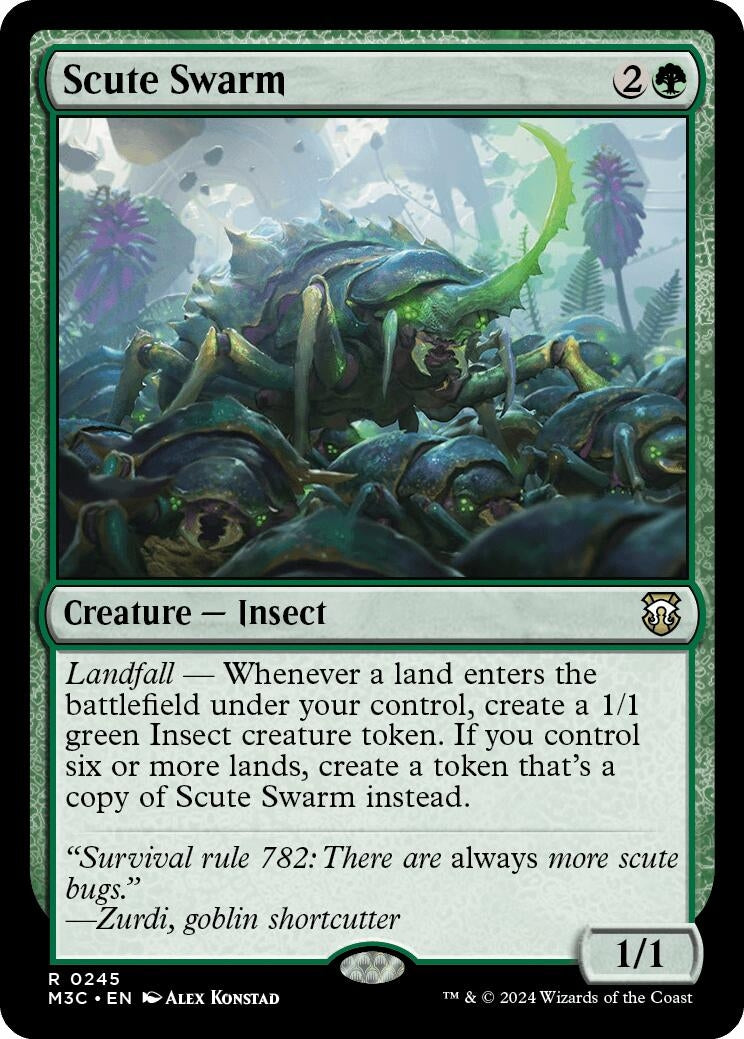 Image for Scute Swarm (Ripple Foil) (245) - Magic: The Gathering