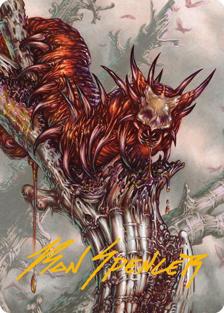 Image for Grist, Voracious Larva Art Card (Gold-Stamped Signature) (53) - Magic: The Gathering