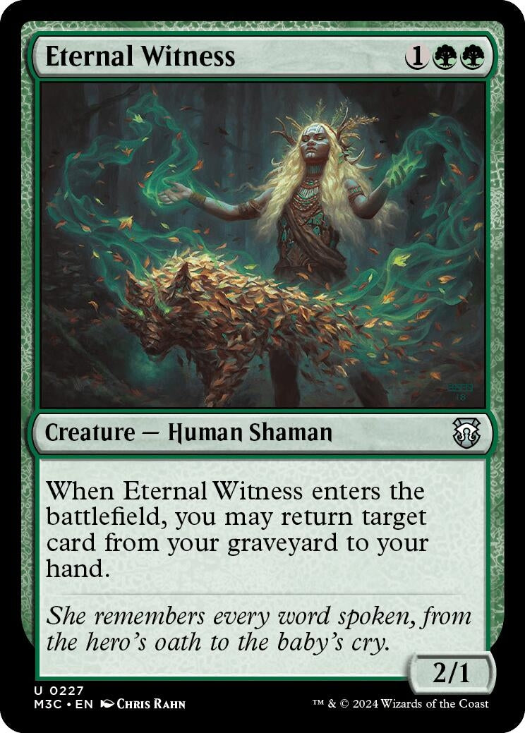 Image for Eternal Witness (Ripple Foil) (227) (M3C) - Magic: The Gathering