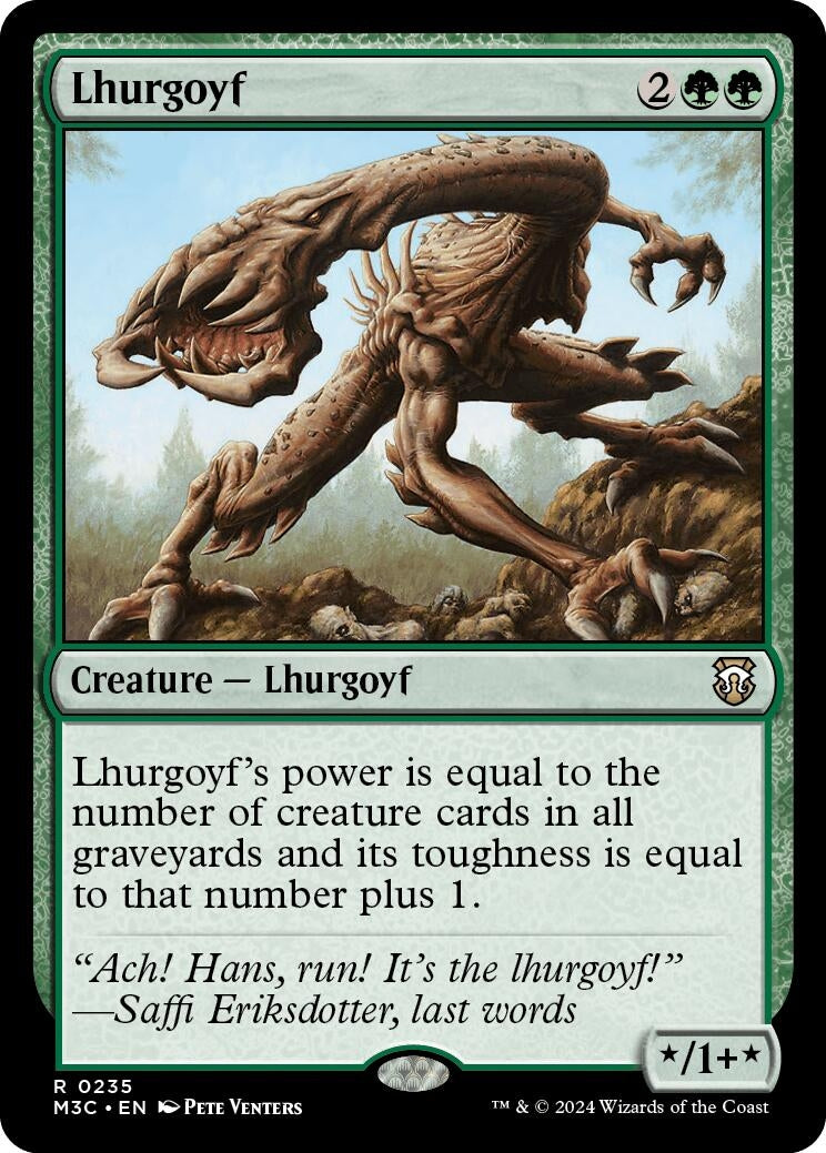 Image for Lhurgoyf (Ripple Foil) (235) - Magic: The Gathering