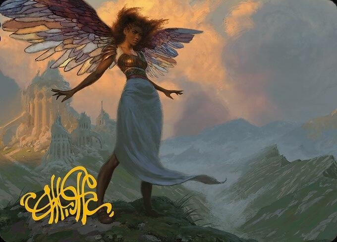 Image for Glasswing Grace Art Card (Gold-Stamped Signature) (19) (ASMH3) - Magic: The Gathering