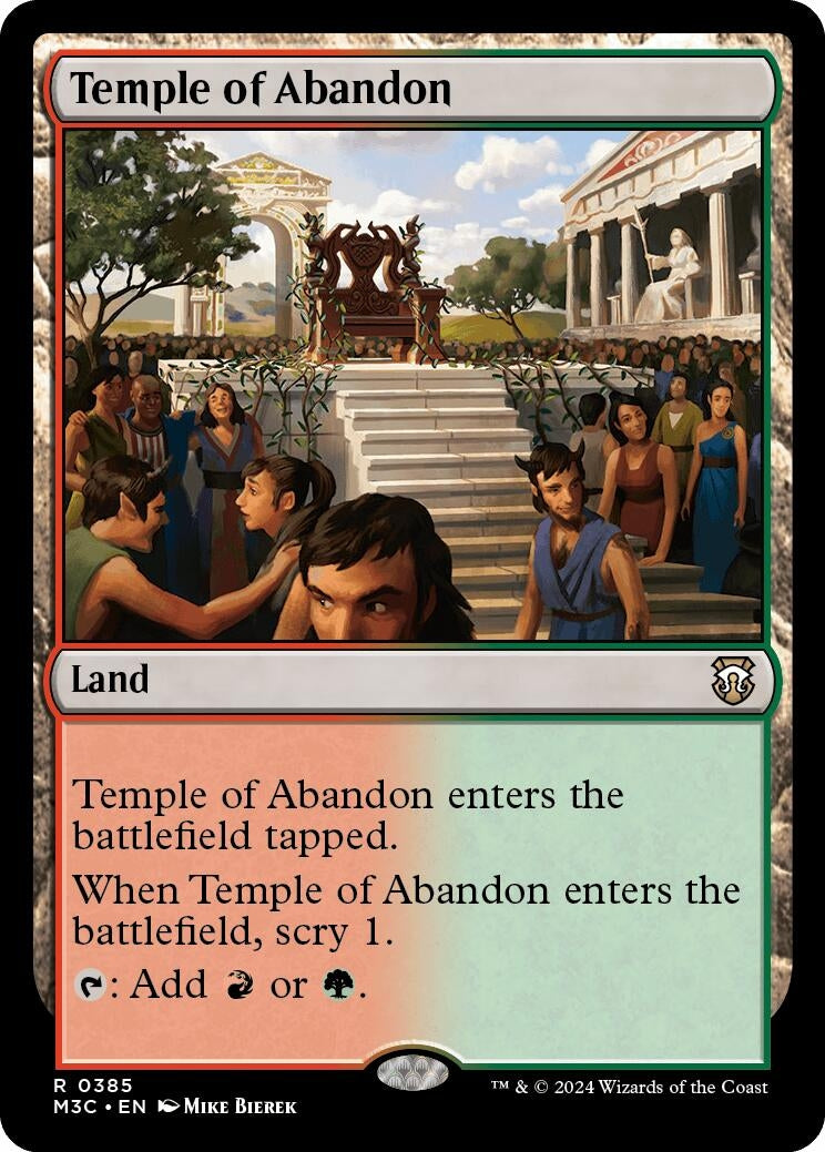 Image for Temple of Abandon (Ripple Foil) (385) - Magic: The Gathering
