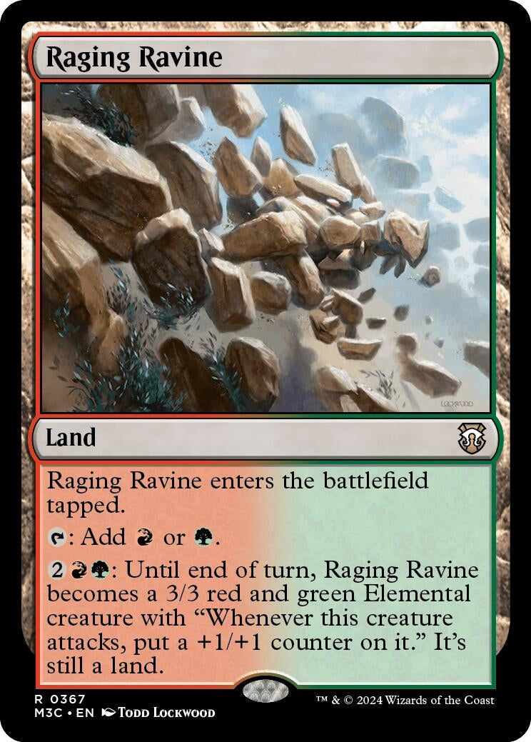 Image for Raging Ravine (Ripple Foil) (367) - Magic: The Gathering