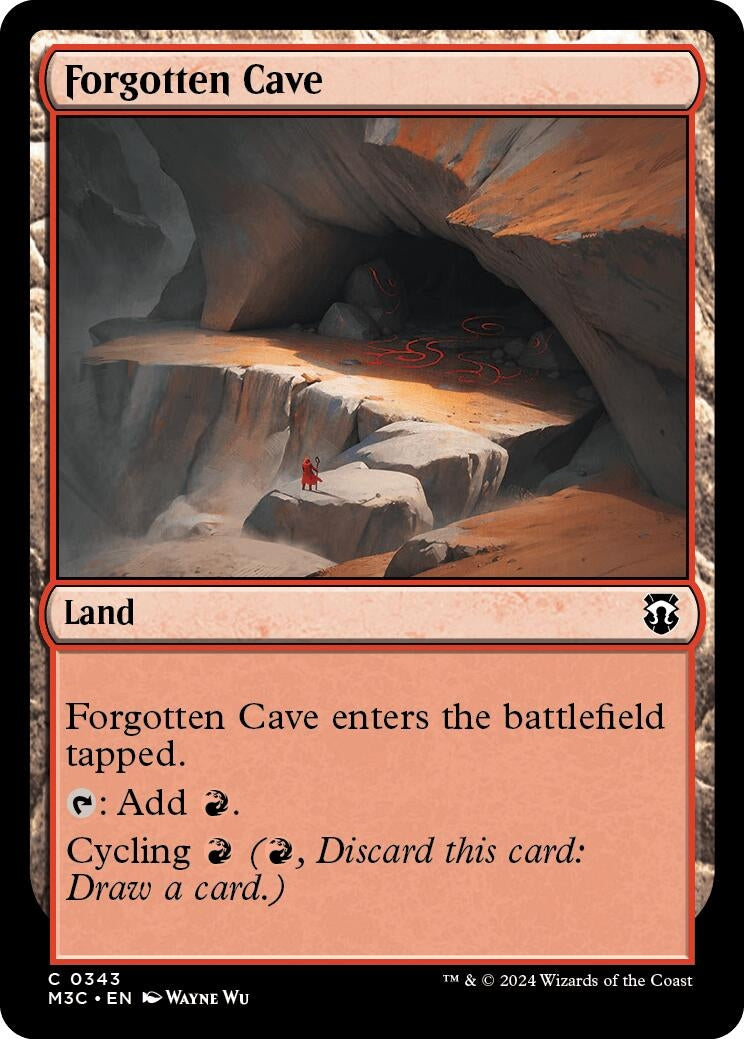 Image for Forgotten Cave (Ripple Foil) (343) - Magic: The Gathering