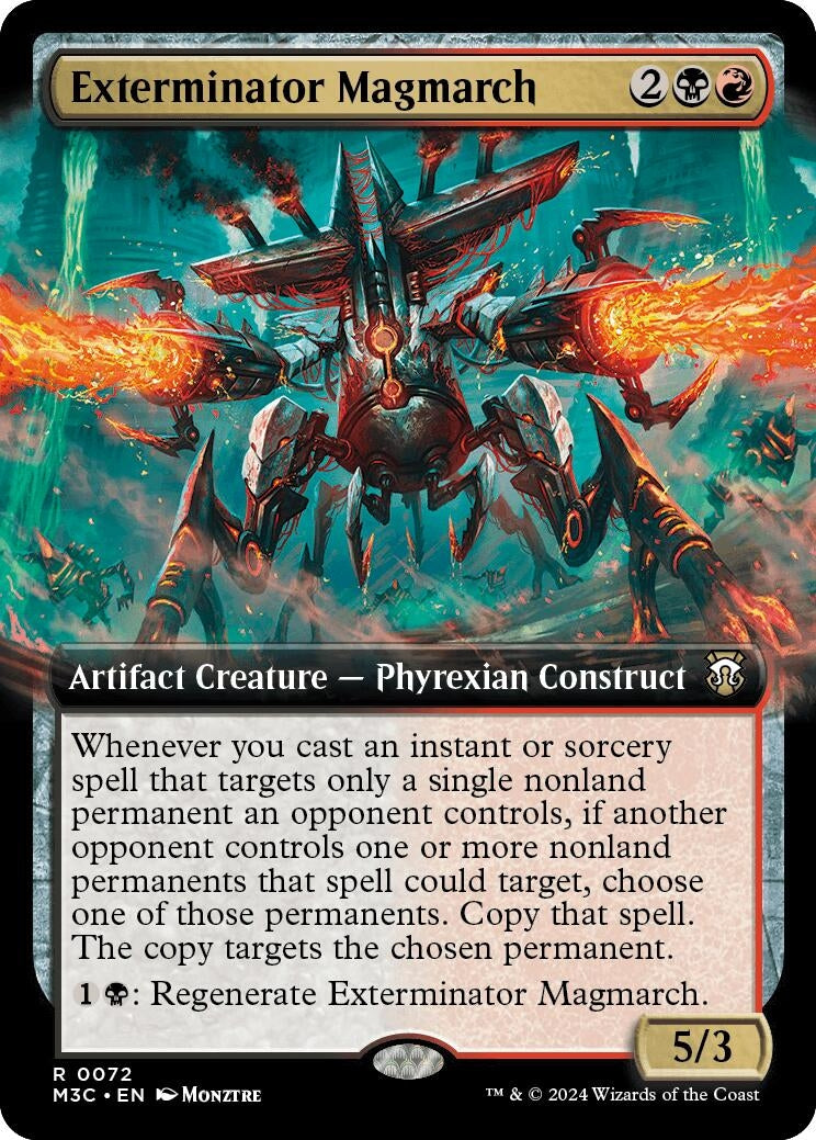Image for Exterminator Magmarch (Extended Art) (Ripple Foil) (72) (M3C) - Magic: The Gathering
