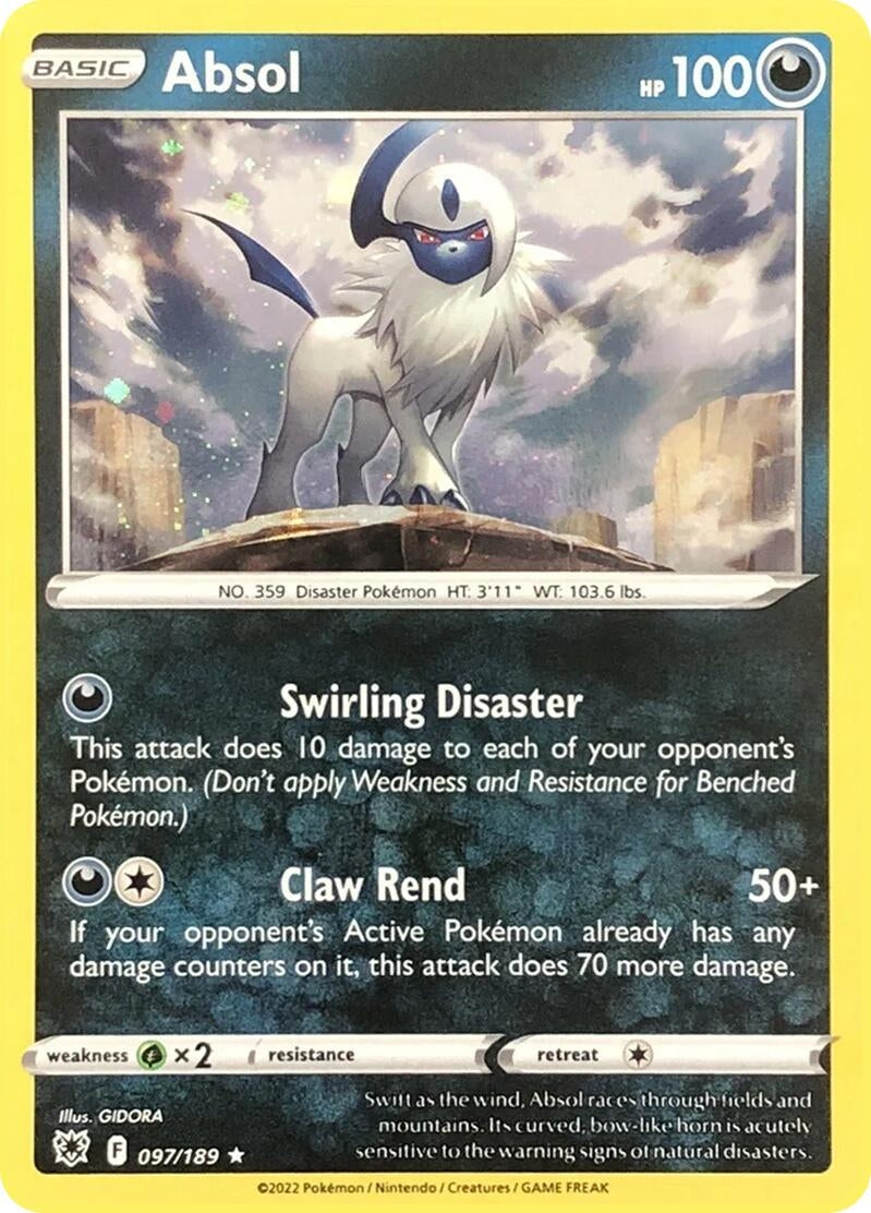 Image for Absol - 097/189 (Cosmos Holo) (097/189) (MCAP) - Pokemon