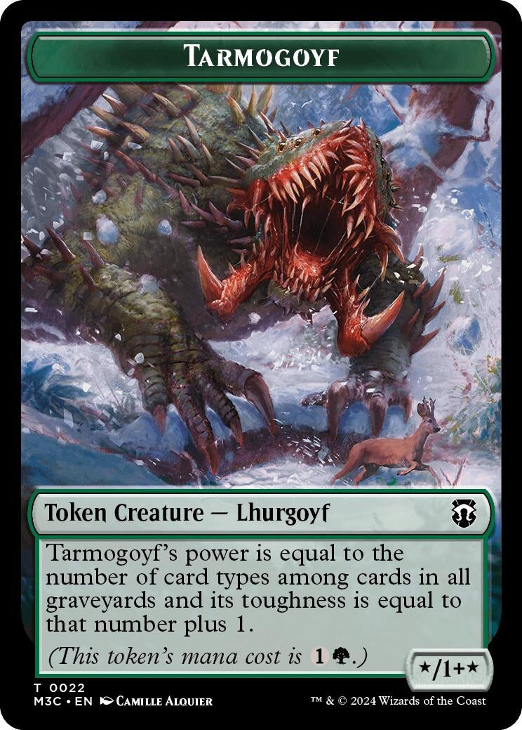 Image for Tarmogoyf // Goblin Double-Sided Token (22 // 13) - Magic: The Gathering