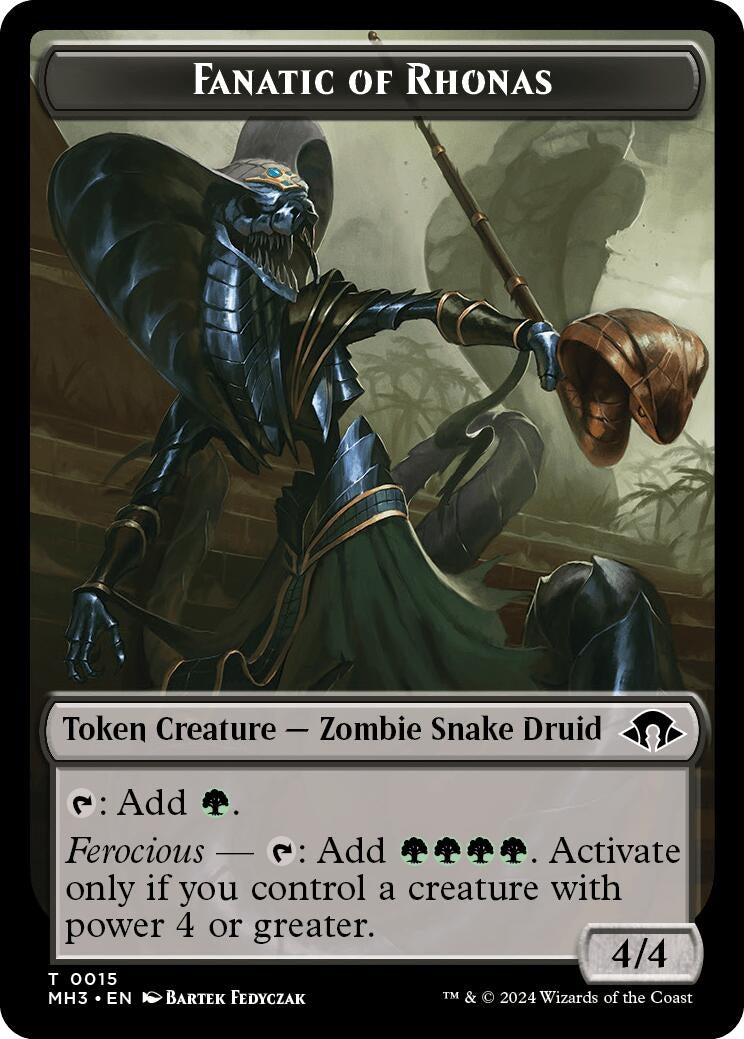Image for Fanatic of Rhonas Token (15) - Magic: The Gathering