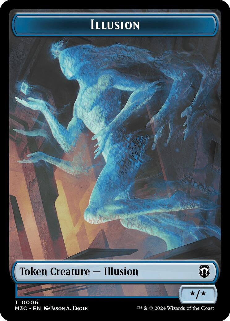 Image for Illusion (Ripple Foil) // Servo Double-Sided Token (6 // 33) (M3C) - Magic: The Gathering
