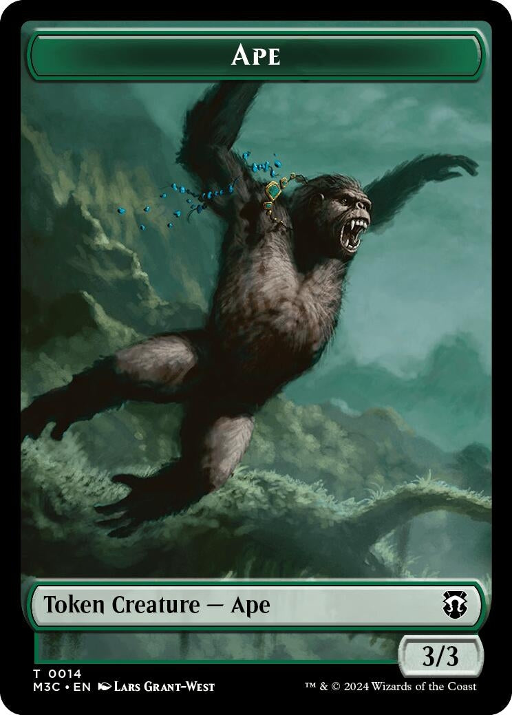 Image for Ape (Ripple Foil) // Plant Double-Sided Token (14 // 26) (M3C) - Magic: The Gathering