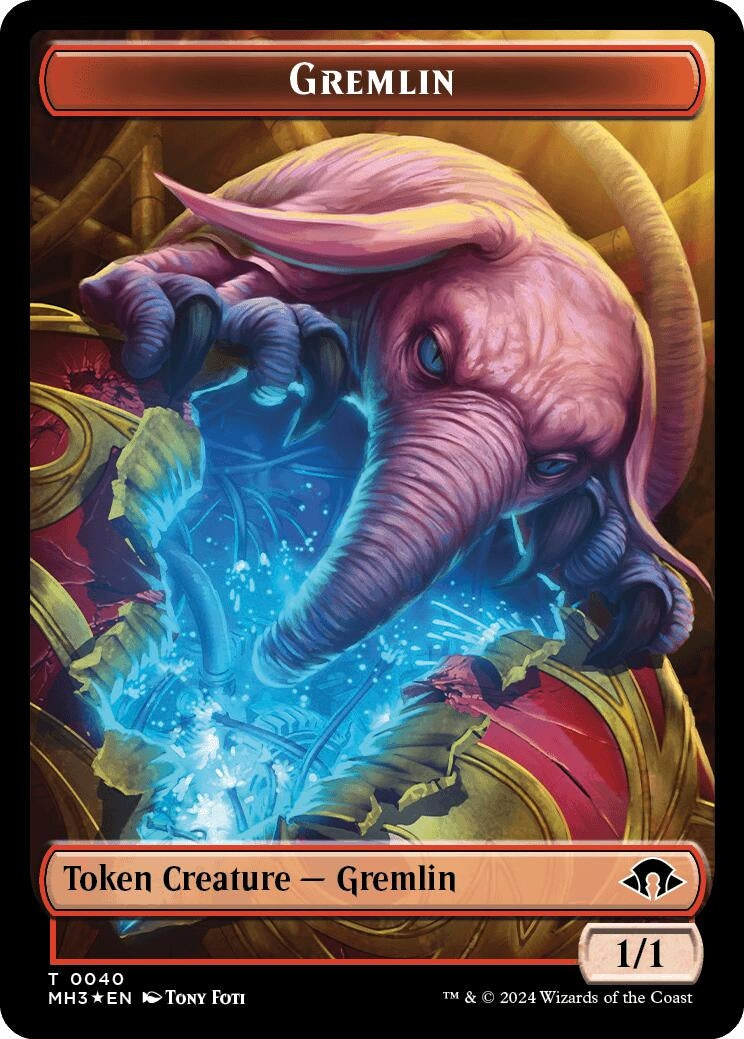 Image for Gremlin (Ripple Foil) // Copy Double-Sided Token (40 // 1) - Magic: The Gathering