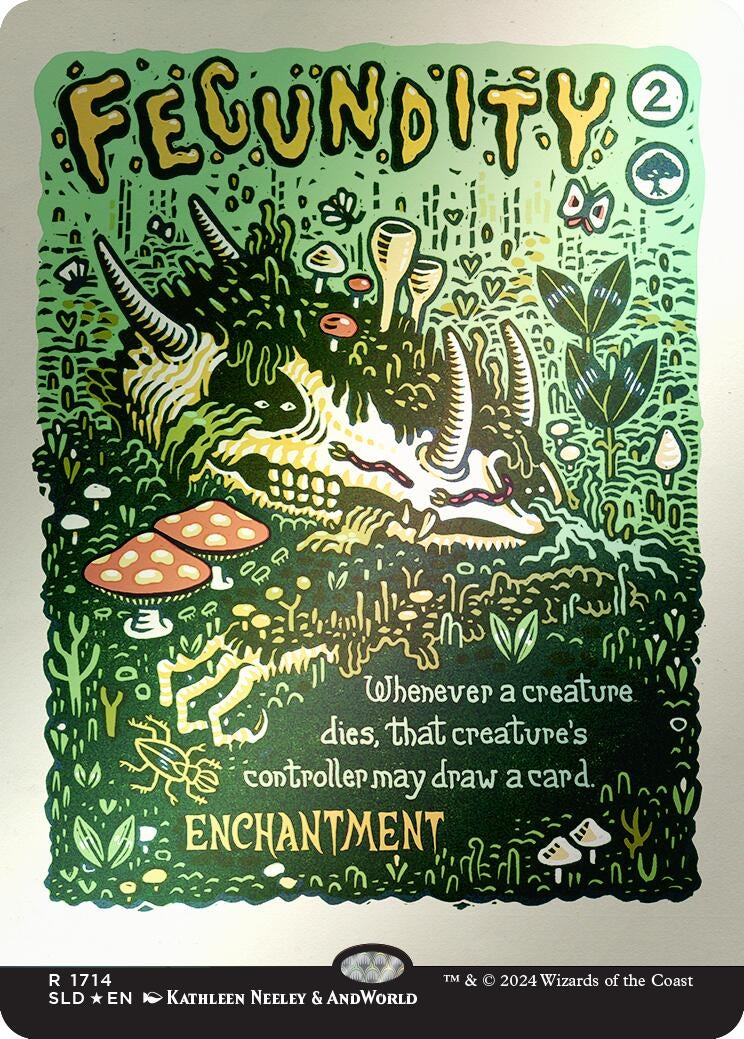 Image for Fecundity (Rainbow Foil) (1714) - Magic: The Gathering