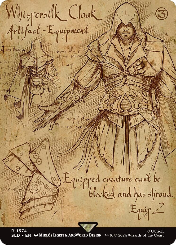 Image for Whispersilk Cloak (1574) (1574) (SLD) - Magic: The Gathering