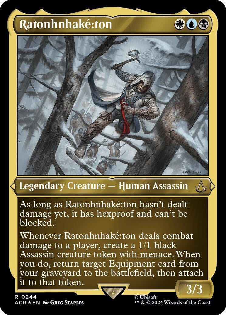 Image for Ratonhnhake:ton (Foil Etched) (244) - Magic: The Gathering