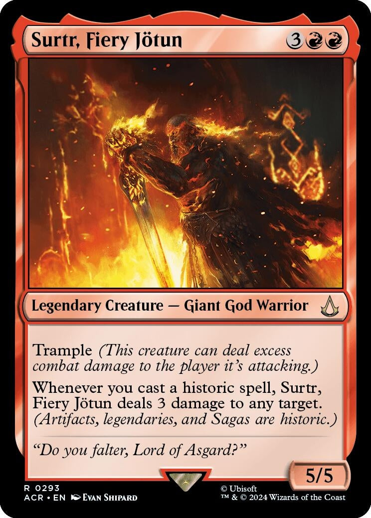 Image for Surtr, Fiery Jötun (293) - Magic: The Gathering