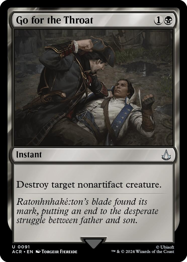 Image for Go for the Throat (91) - Magic: The Gathering