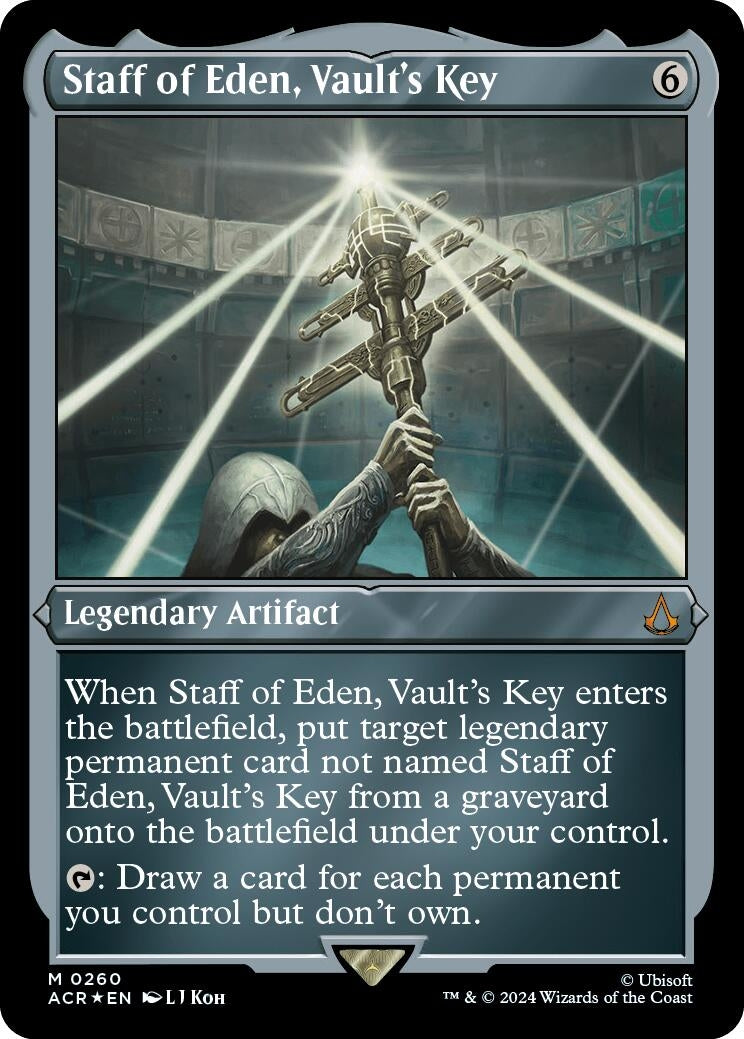 Image for Staff of Eden, Vault's Key (Foil Etched) (260) - Magic: The Gathering