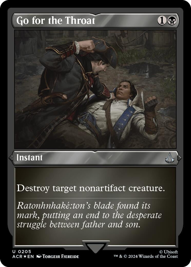 Image for Go for the Throat (Foil Etched) (205) - Magic: The Gathering