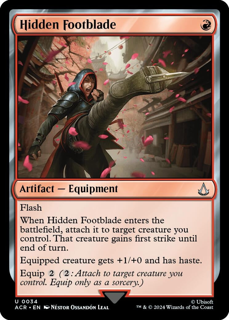 Image for Hidden Footblade (34) - Magic: The Gathering