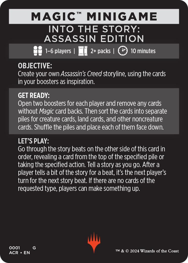 Image for Magic Minigame: Into The Story: Assassin Edition (1) - Magic: The Gathering