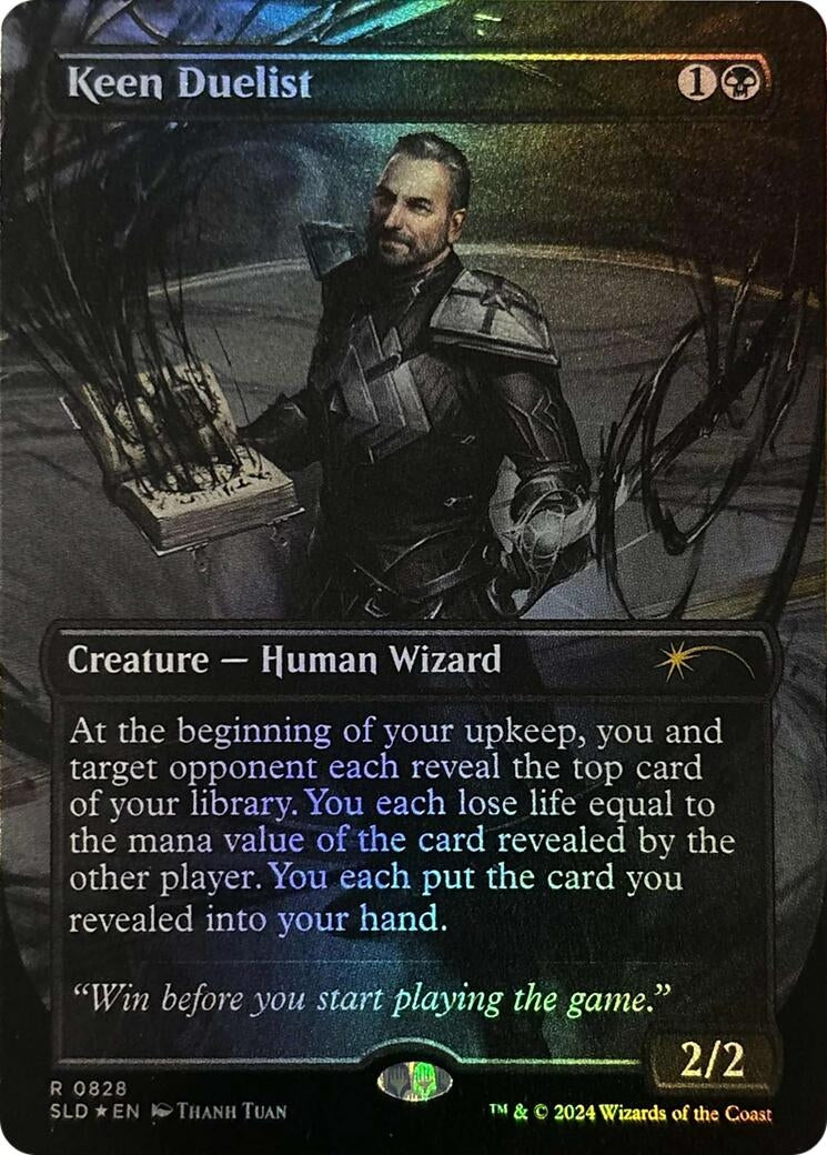 Image for Keen Duelist (Rainbow Foil) (828) - Magic: The Gathering