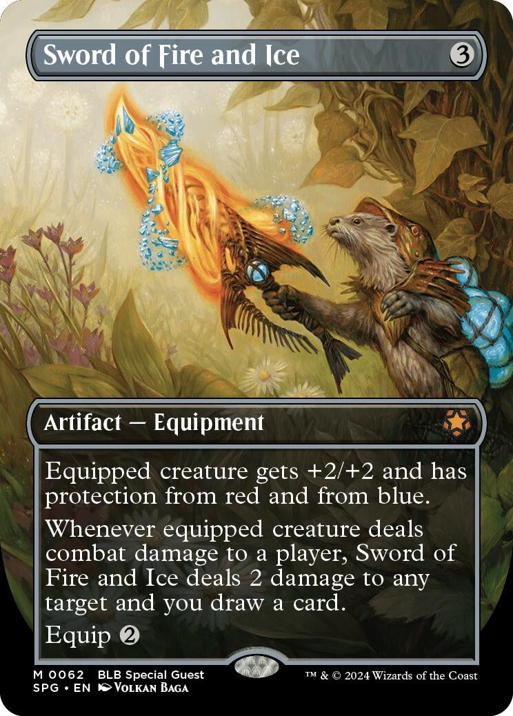 Image for Sword of Fire and Ice (Borderless) (62) - Magic: The Gathering